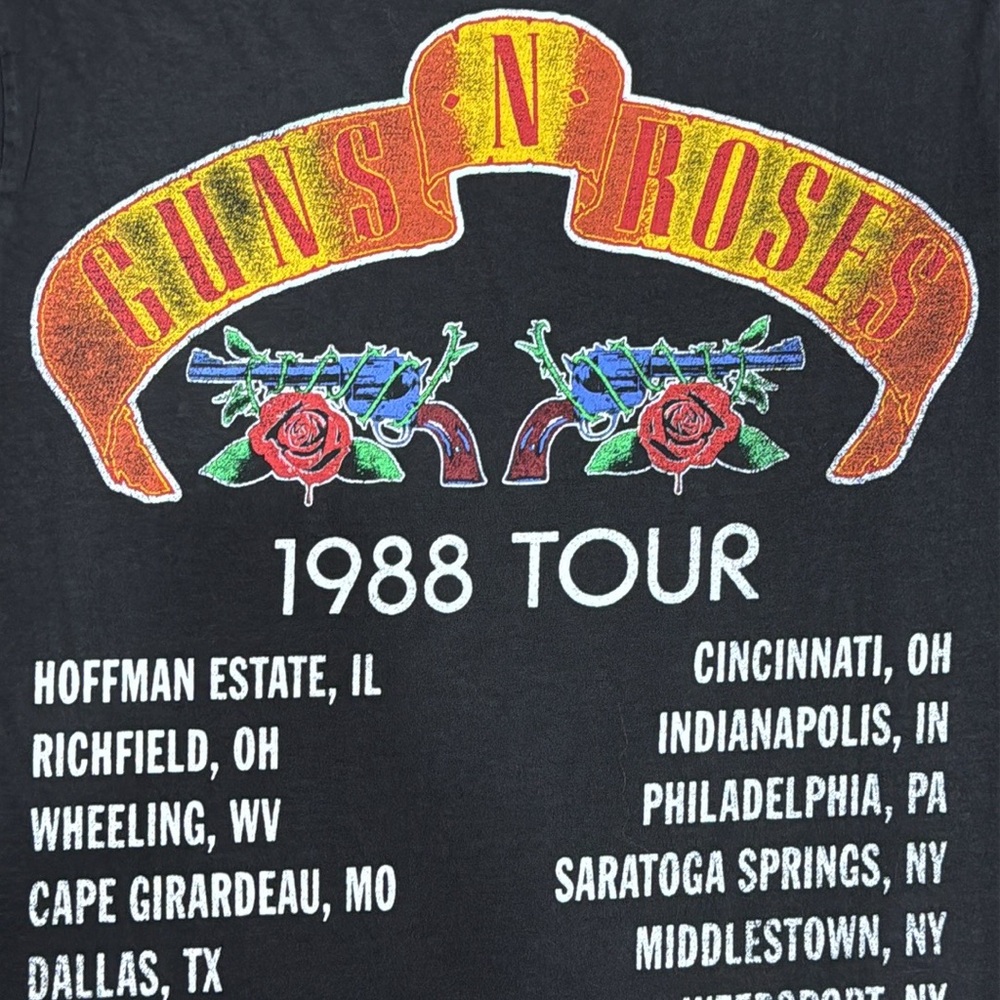 Guns N' Roses 1988 Tour Double-Sided Graphic T-Shirt - Size Extra Large XL - NWT - Picture 4 of 6